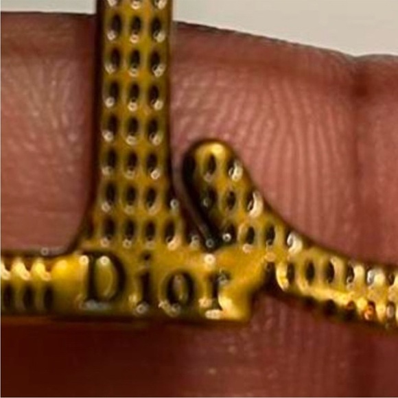 Dior Textured Gold Brooch - Picture 3 of 3